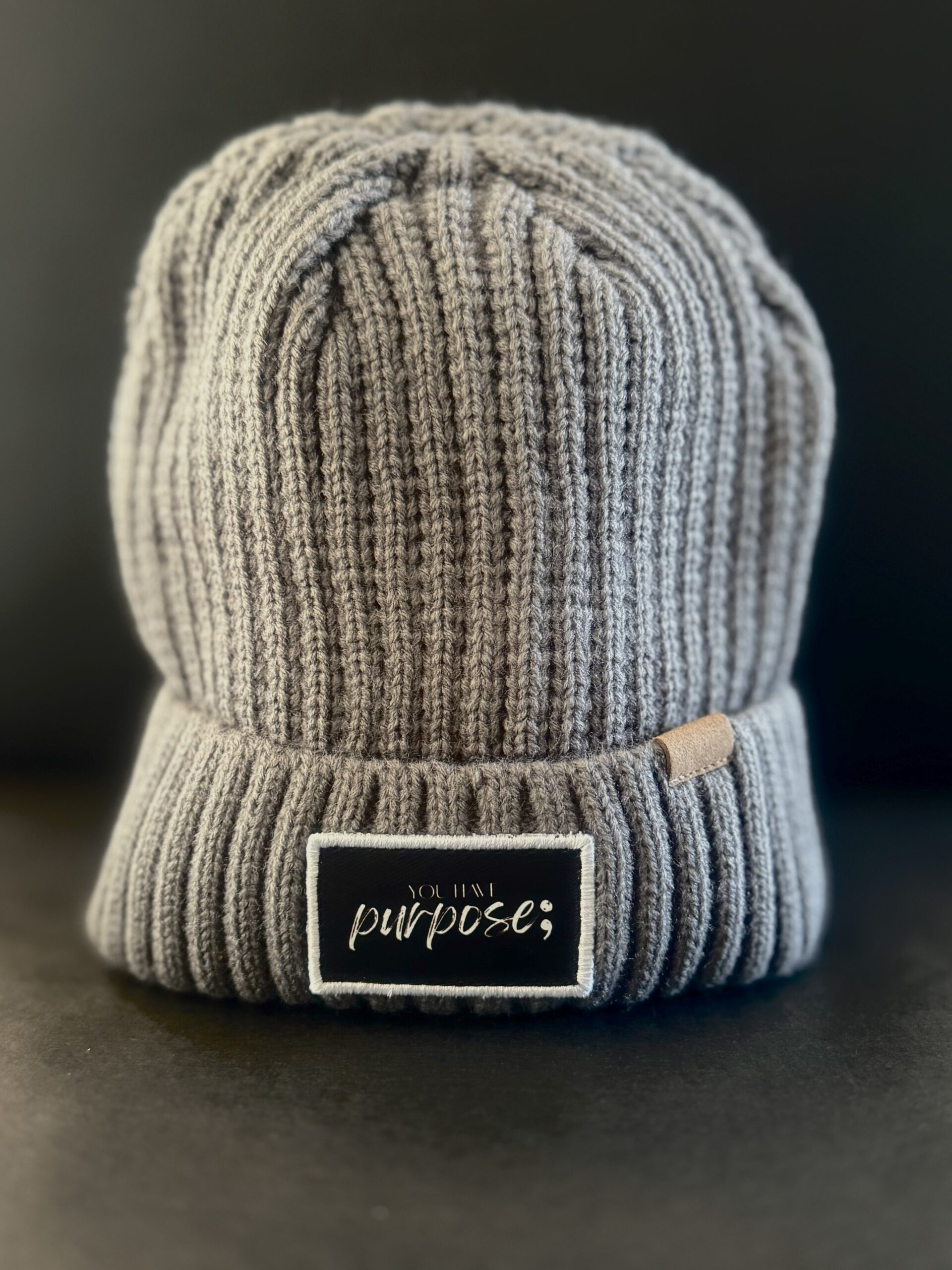 Rib Knit Cuffed Beanie (Rayon, Poly & Nylon Blend) - Image 5