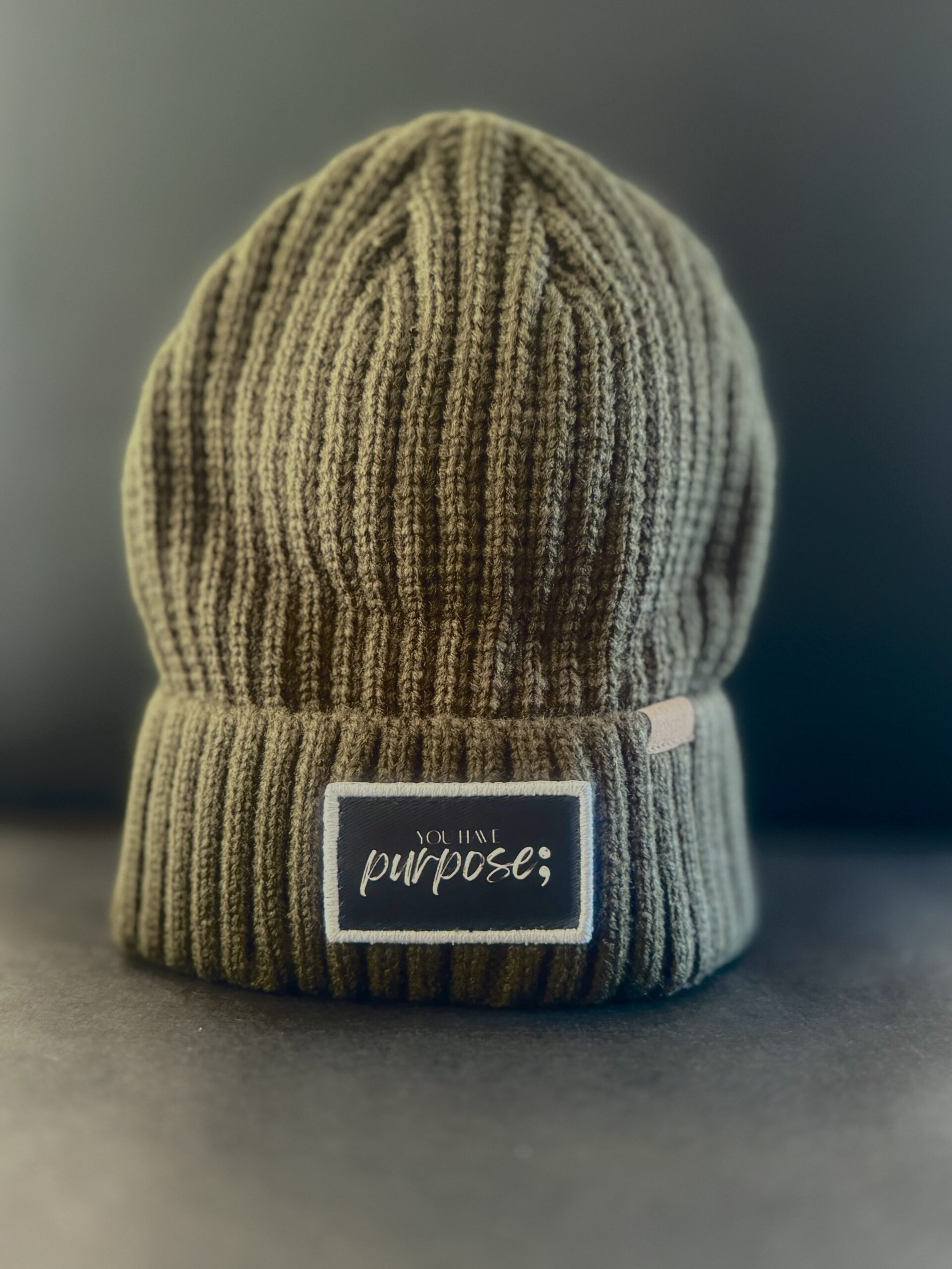 Rib Knit Cuffed Beanie (Rayon, Poly & Nylon Blend) - Image 4